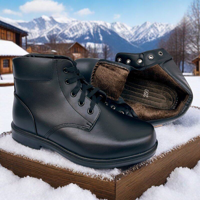 际华正品绒皮鞋冬毛皮鞋中年羊毛棉鞋牛皮制配军勾超强人气棉靴子