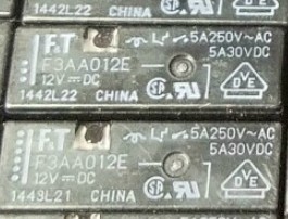 F3AA012E继电器12V4脚常开型