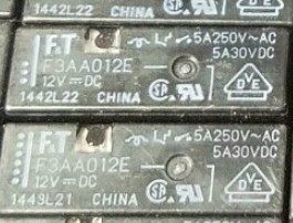 F3AA012E继电器12V4脚常开型