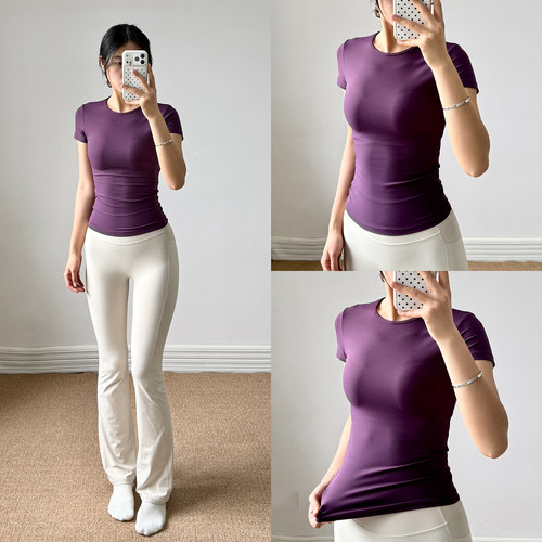 健身服短袖跑步速干T恤女瑜伽服