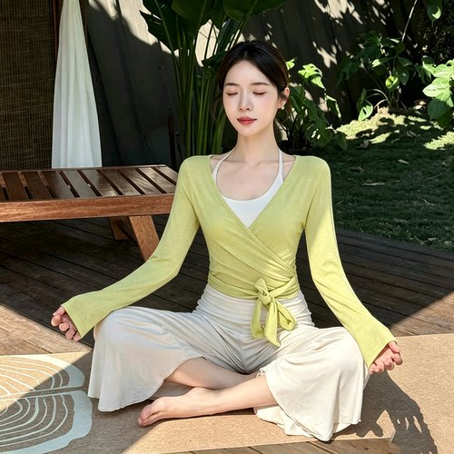 悠美YOGA速干修身长袖瑜伽T恤