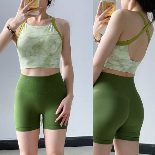 一体式运动文胸女高强度防震速干