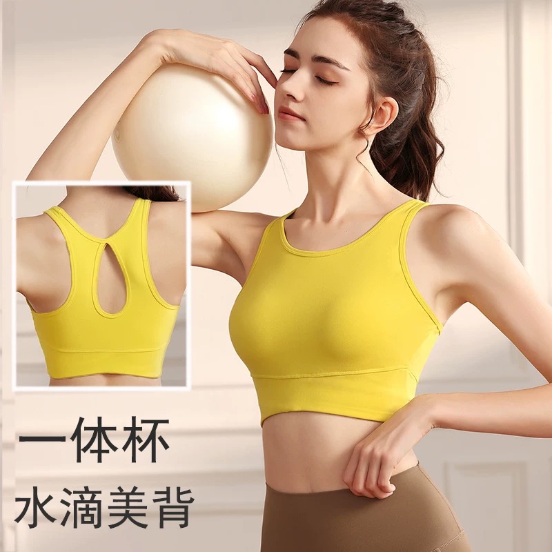 抗菌运动内衣女防震瑜伽文胸健身