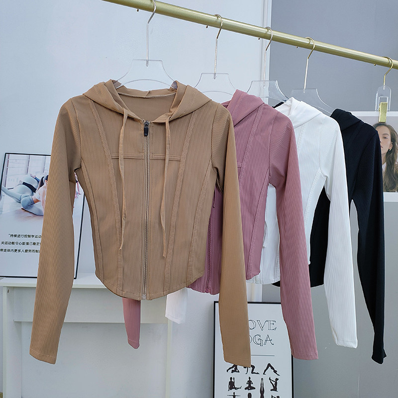 健身外套女连帽开衫秋冬紧身速干上衣运动跑步训练显瘦瑜伽服长袖,运动服/休闲服装,运动茄克/外套,淘宝优惠券,粉丝福利购,淘宝优惠卷