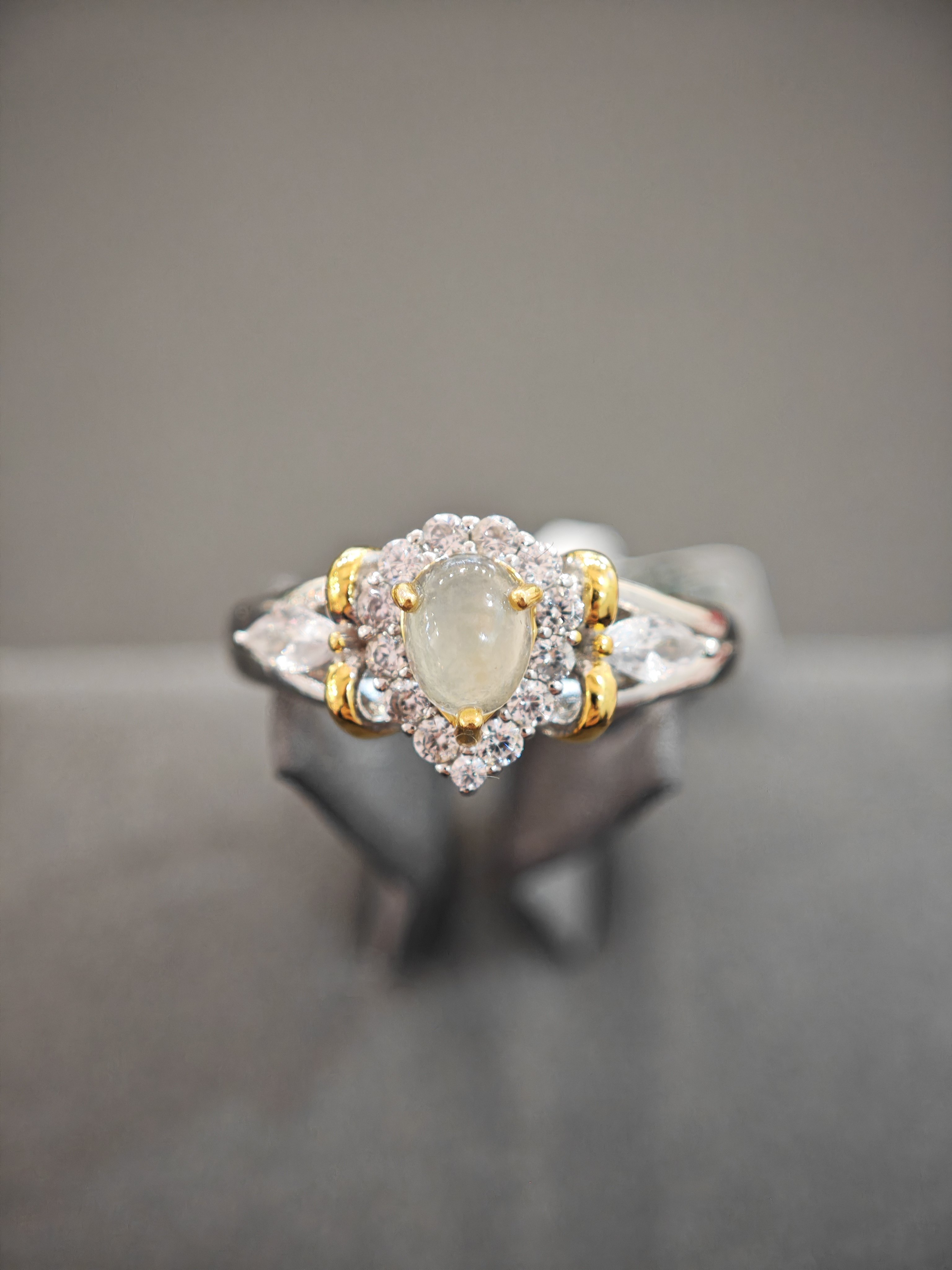 天然缅甸翡翠A货玉戒指保真镶嵌玉指环白冰戒圈尾戒礼物