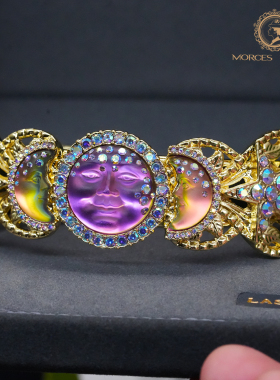 KirksFolly月亮浮雕星月手镯