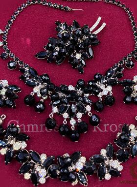 JULIANA水晶项链胸针耳夹手链