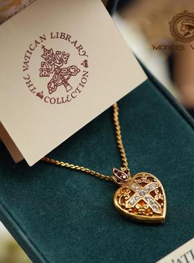 梵蒂冈图书馆爱心相片盒项链