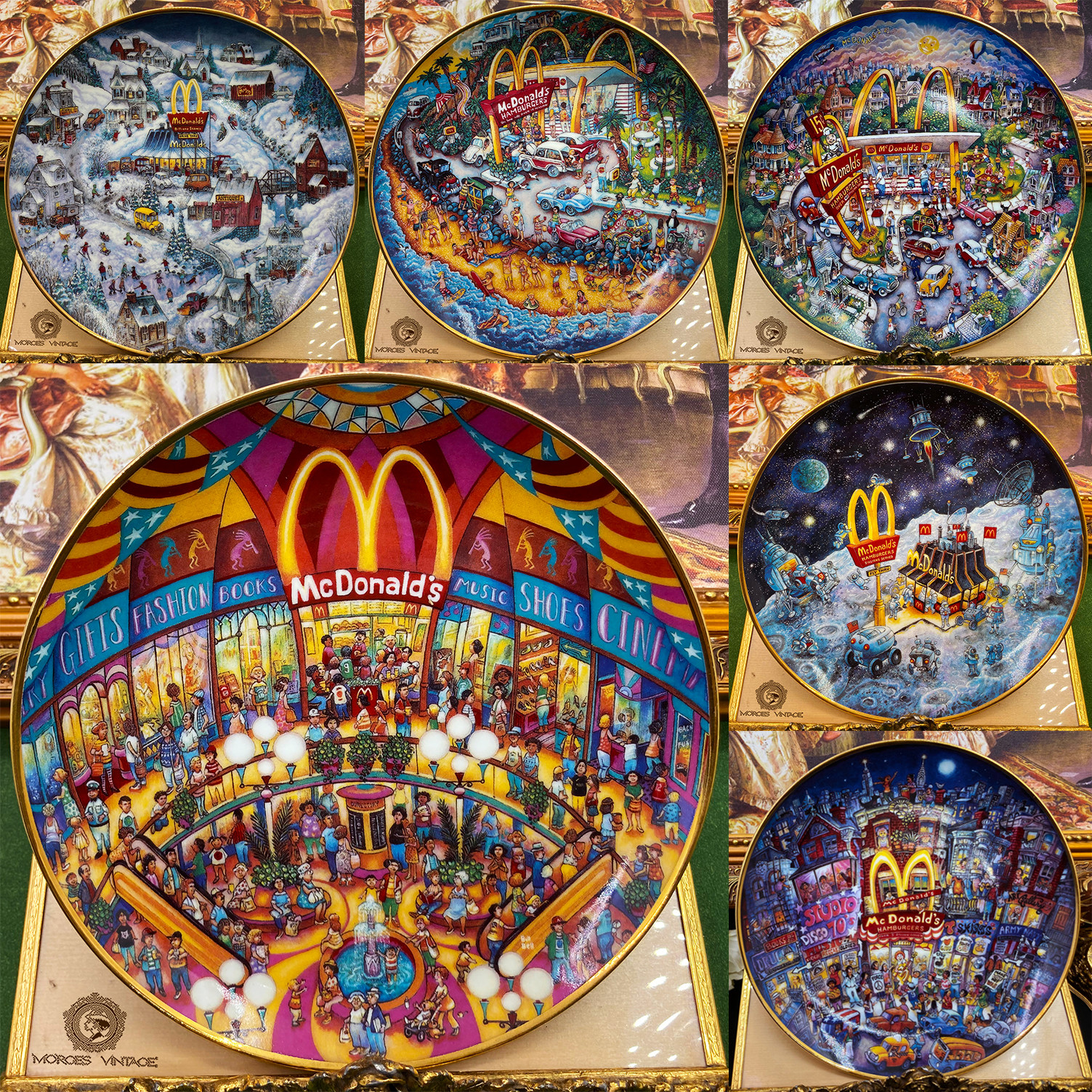 富兰克林BILLBELL麦当劳陶瓷盘