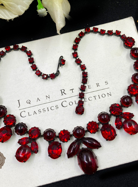 Vintage-S中古首饰WEISS高端果冻黄绿奥地利水晶项链手链