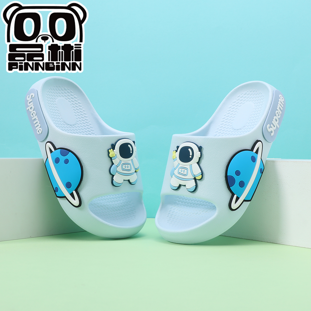 品彬可爱男女童一字拖四季通用