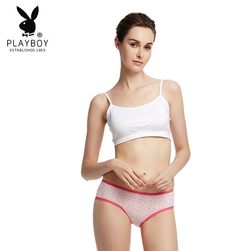 playboy»¨»¨¹«×Óµ¯Á¦ÃÞÓ¡»¨Å®ÄÚ¿ãÖиßÑü»¨±ßŮʽÄÚÒ¿ãÈý½Ç¿ã4Ìõ