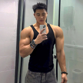 圆领速干肌肉训练打底T恤 弹力健身运动背心男士 夏季 纯棉螺纹修身