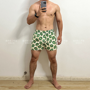 夏季 宽松全棉阿罗裤 大码 男士 舒适家居四角裤 纯棉平角裤 睡裤 头 内裤