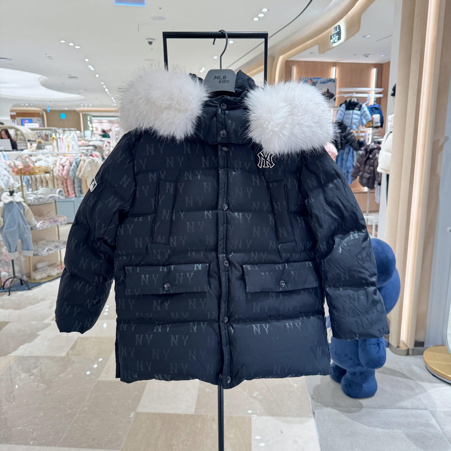 MLB儿童满印80%鹅绒防水羽绒服