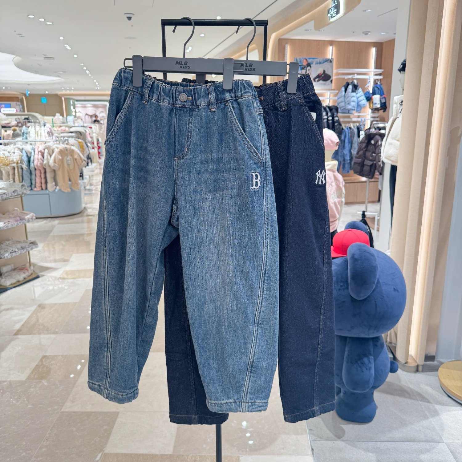 韩国直邮专柜代购MLB儿童潮牌加厚绒休闲牛仔裤冬季保暖25冬0956,童装/婴儿装/亲子装,儿童牛仔裤,淘宝优惠券,粉丝福利购,淘宝优惠卷