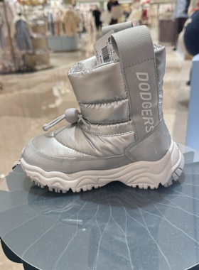 韩国直邮专柜代购MLB儿童潮牌高帮保暖加绒棉鞋雪地靴25冬款BA56