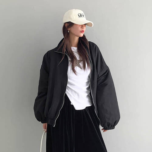 时尚起义立领拉链飞行员棉服外套
