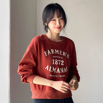 时尚起义farmers1872字母卫衣T恤