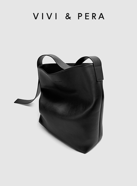 VIVI&PERA 水桶包小众设计包包女大容量通勤包极简主义单肩托特包