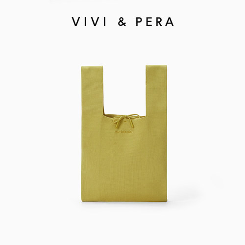 VIVI&PERA 2025新款小众设计针织包包通勤托特包大容量女包购物袋
