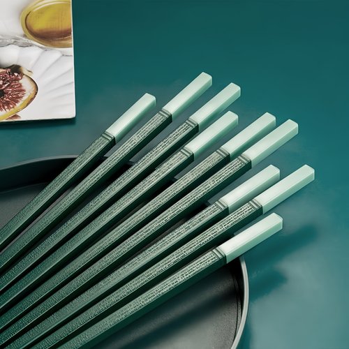 食品级合金筷子家用防滑新款高颜值日式网红轻奢风高档防霉快子