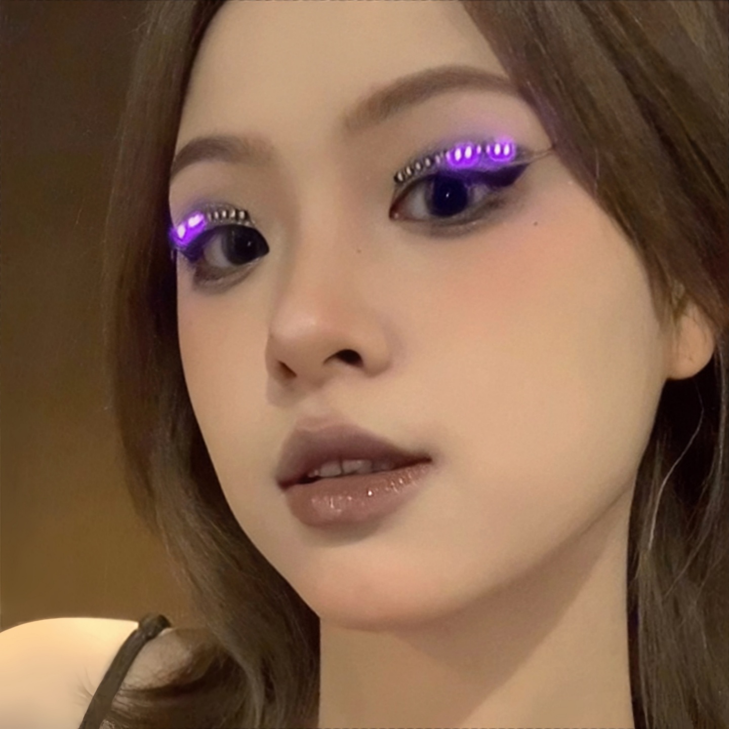 发光眼线夜店酒吧双皮贴