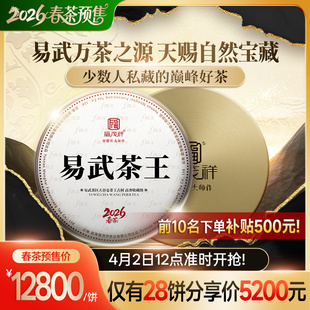 2026年春茶 高杆普洱茶生茶古树纯料茶饼357g饼 易武茶王大谷仓