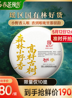 2026年易武国有林铜箐河百花潭周边野放高杆古树茶森林小野香357g