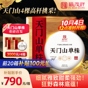2025年春茶易武天门山高杆4棵高杆挑采古树普洱生茶饼100g*5茶饼