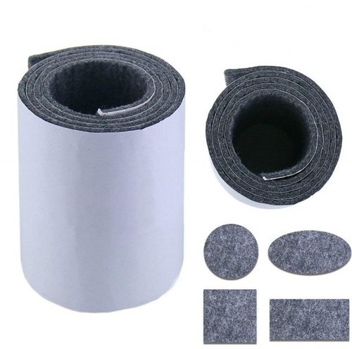 彩色背胶毛毡 工业背胶毛毡 阻燃背胶毛毡可定各种尺寸规格毛毡条