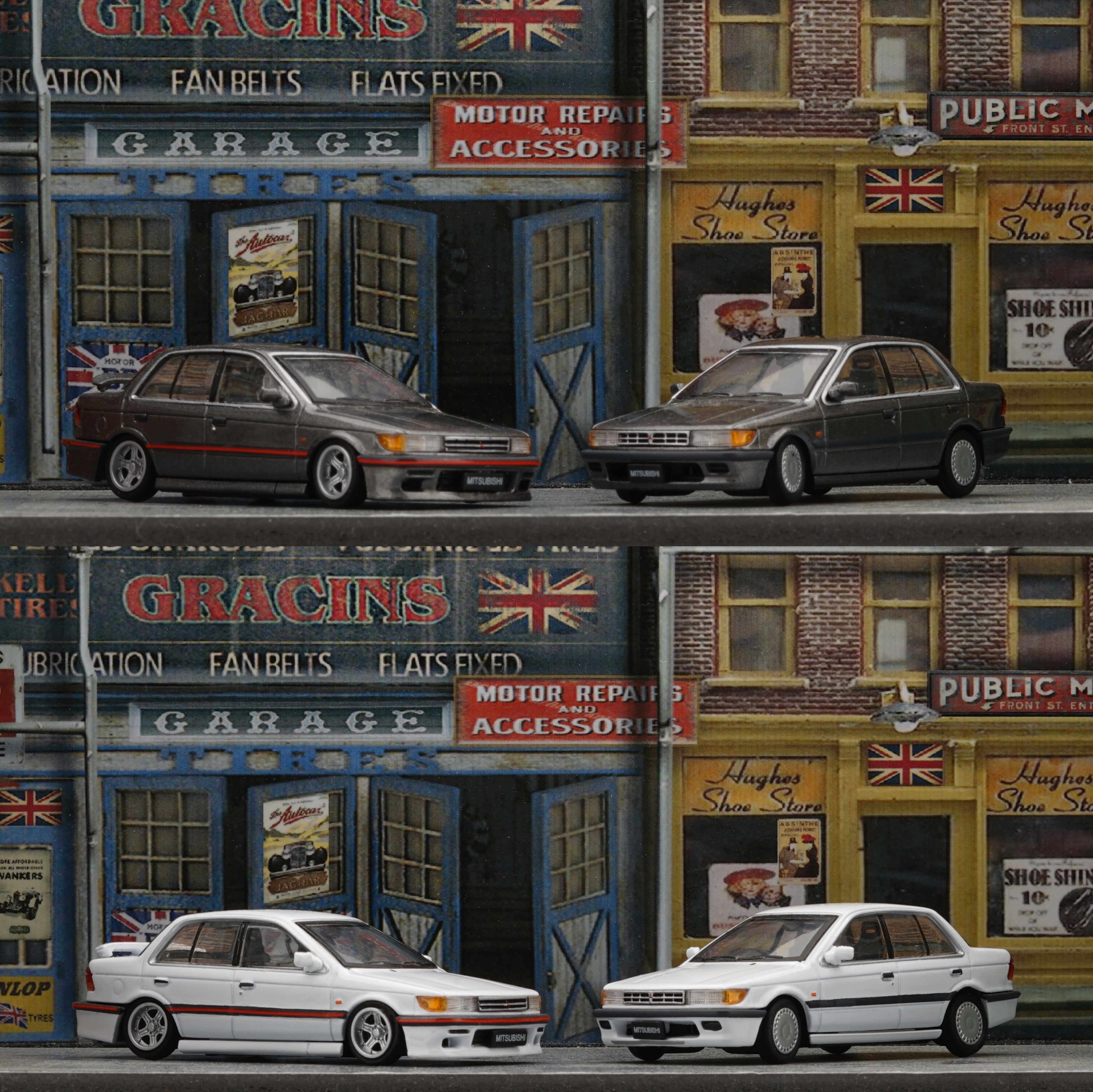 bm 1:64 三菱 蓝瑟 mitsubishi 1988 lancer送车轮合金汽车模型