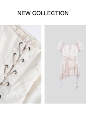 个性绑带短袖连衣裙 L5F26057 -6057