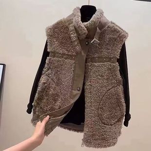 J1357002欧美风马甲简约显气质7002洋气马夹冬季 秋冬