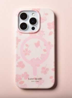 Kate Spade 闪亮波点手机壳适用苹果iPhone 16 Pro Max硬壳16pmPro透明防摔16保护套ins风粉全包四叶草