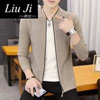 Liu Ji 2019 xuân hè mới nam phiên bản Hàn Quốc của áo len nam áo len xu hướng áo len đẹp trai - Cardigan áo bomber