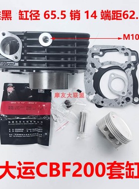 适用大运 大阳 DY200 CBF200 199cm3国四电喷套缸中缸M10