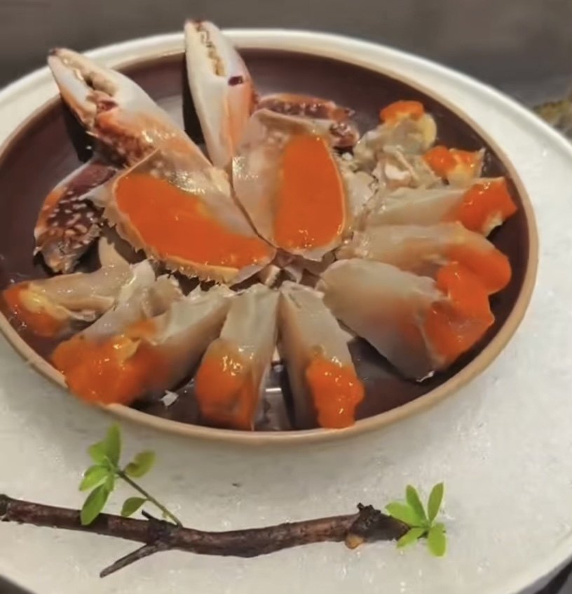 海哥推荐5只装大飞机红膏咸呛蟹5-6两一只，沾醋生吃，不可蒸煮