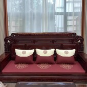 定制红木沙发坐垫新中式 垫真皮实木椅垫真牛皮防滑两面可用防水