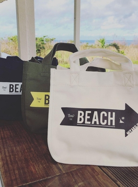 miyako jima 2024 春夏季新款日本原单外贸手提袋午餐包简约beach