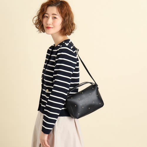 GR 2026春季新款 日本原单外贸手提单肩2WAY女包铆钉