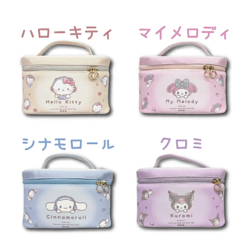 日单my melody 2026春季新款日本原单外贸三丽鸥化妆包手提