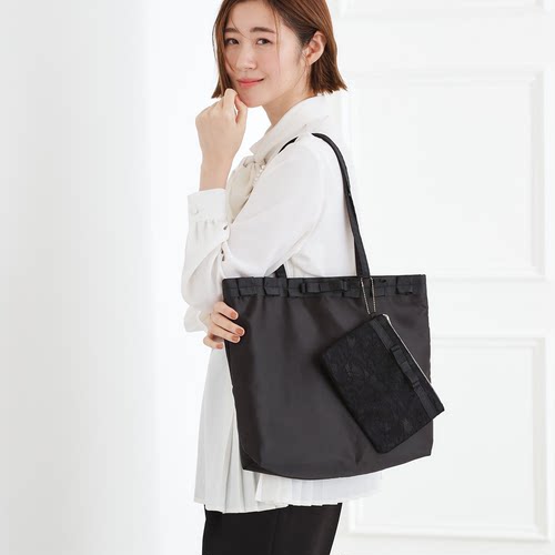 GR 2026春季新款 日本原单外贸手提单肩A4子母女包蕾丝
