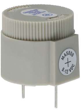 MAS800SQ【BUZZER PIEZO 12V 26MM TH】