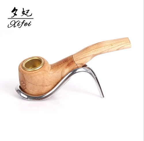 Мужской деревянный портативный мундштук ручной работы