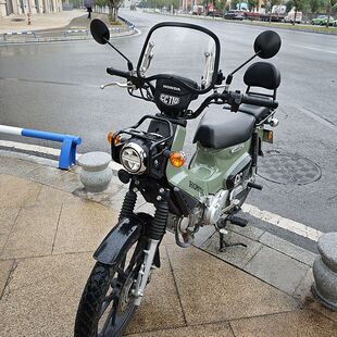 适用于本田CROSS CUB 110幼兽前风挡CC110改装挡风玻璃复古前挡