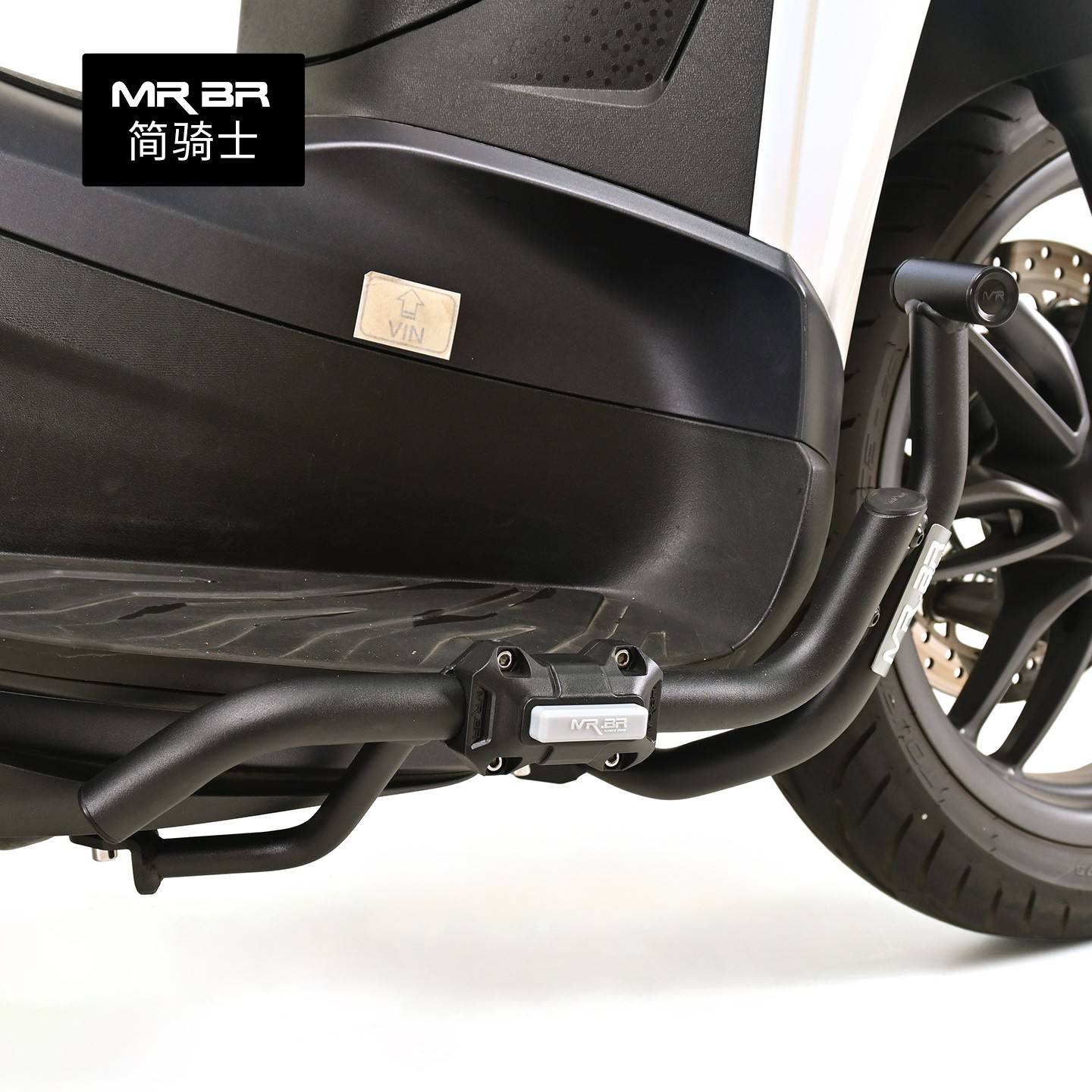 MRBR适配比亚乔贝弗利400护杠Beverly400尾架可折叠靠背改装配件