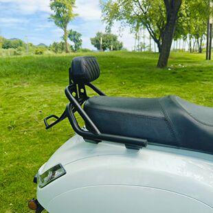 适用新大洲本田ns150la大啦改装后靠背尾架前货架行李架短尾货架