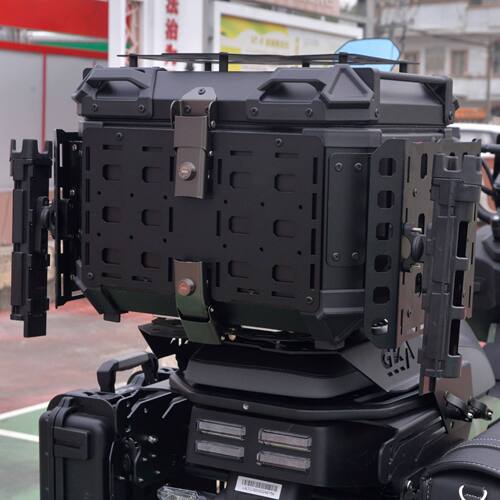 适用本田Square X125祖玛125多功能尾箱滑动尾架快拆边箱皮革边包