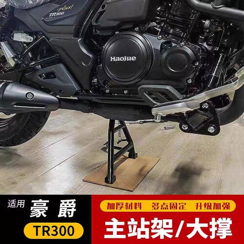 适用豪爵TR300主站架tr300plus改装大撑支撑架HJ300-3双撑起车架